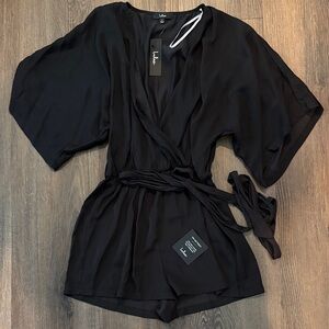 Lulu's Elegant Black Romper